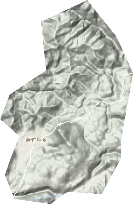 苦竹坪鄉地形圖