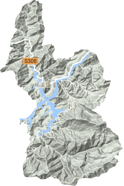 柘溪鎮(zhèn)地形圖