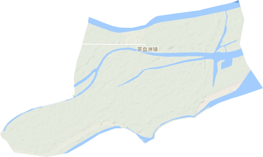 茶盤洲鎮(zhèn)地形圖
