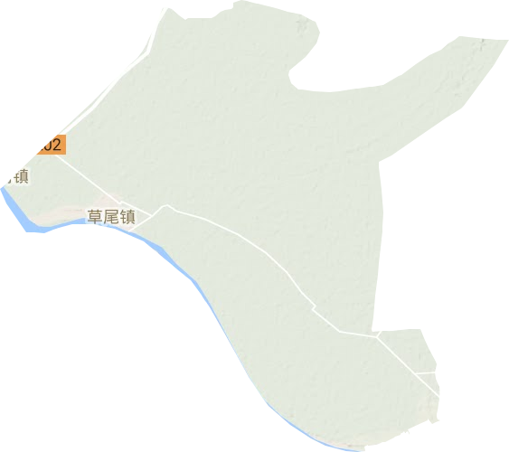 草尾鎮地形圖