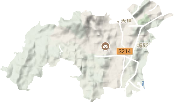 鹿峰街道地形圖