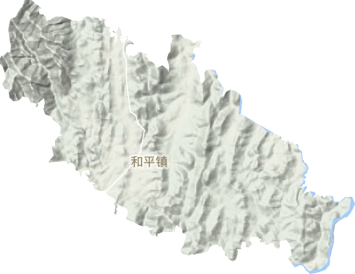 和平鎮(zhèn)地形圖