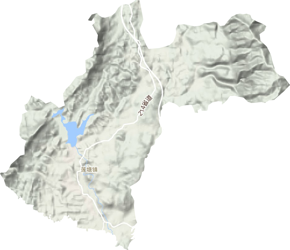 蓮塘鎮(zhèn)地形圖