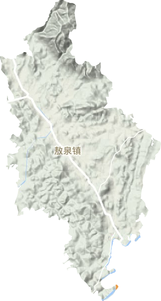 敖泉鎮地形圖
