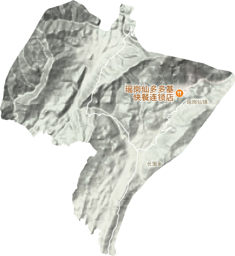 瑤崗仙鎮地形圖