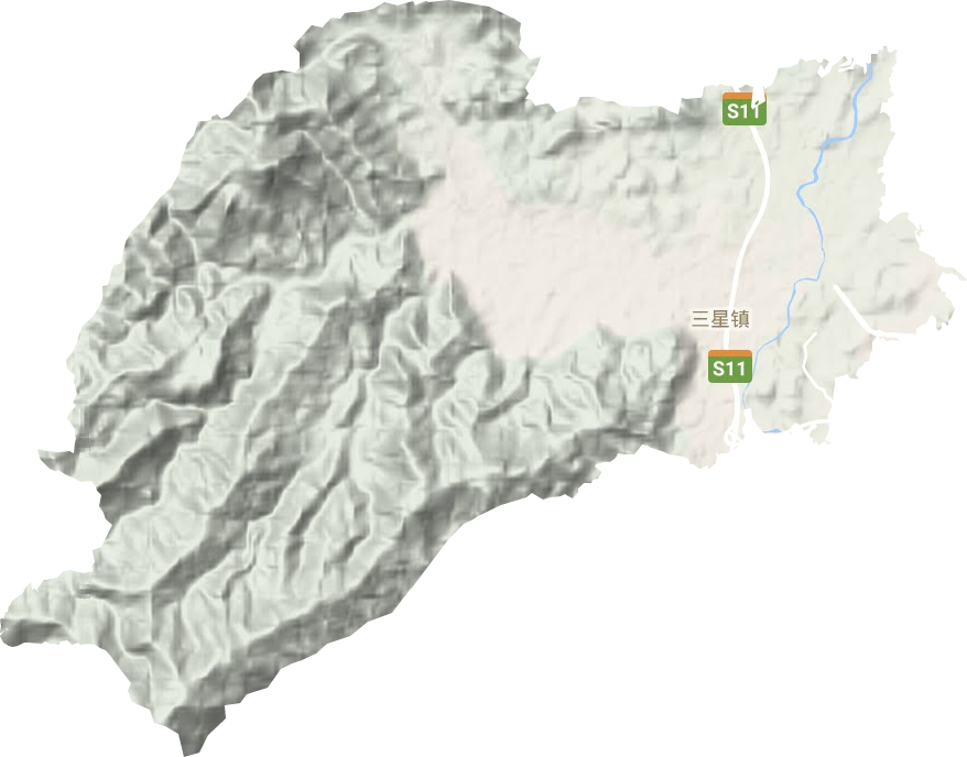 泉水鎮(zhèn)地形圖