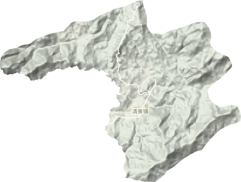 清泉鎮地形圖