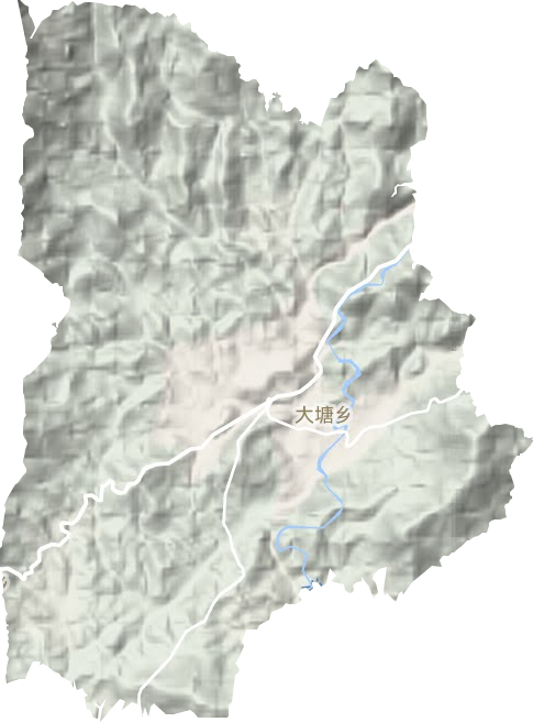 大塘鎮地形圖