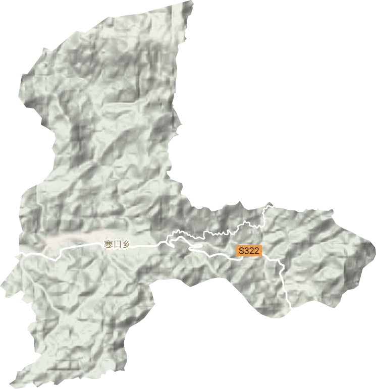 寒口鄉(xiāng)地形圖