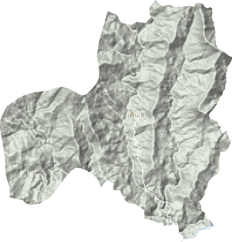 青山鄉地形圖