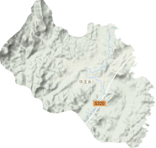 華王鄉地形圖