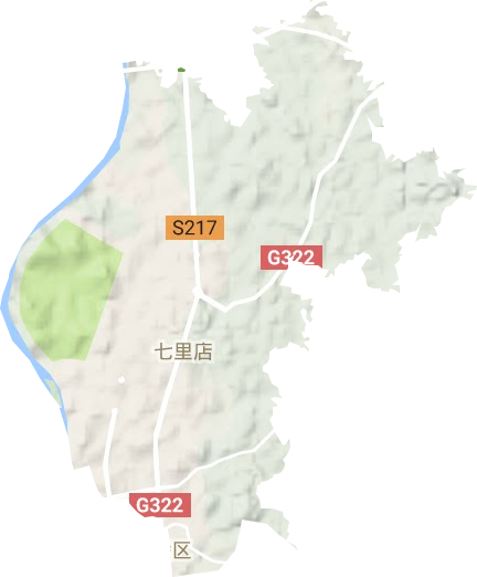 七里店街道地形圖
