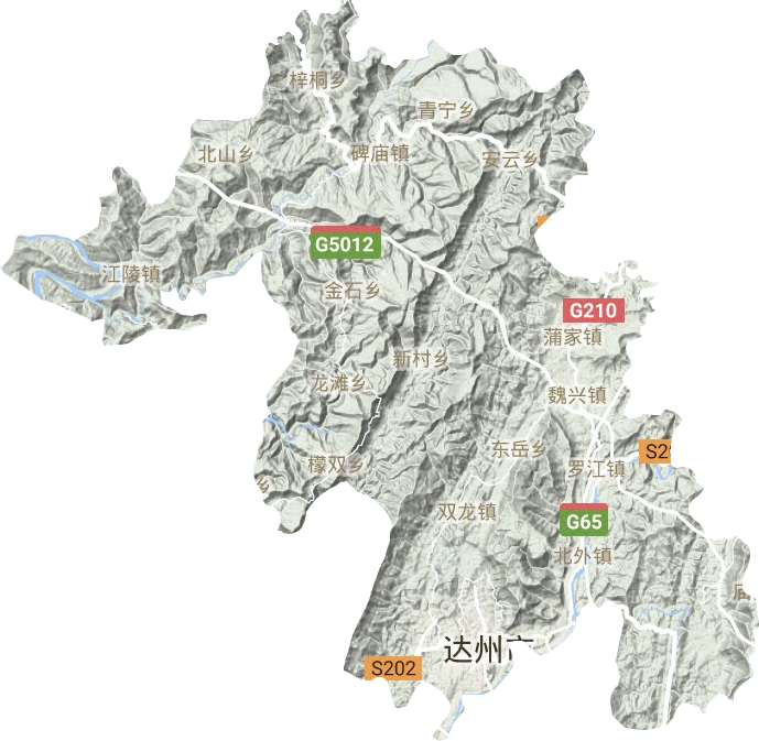 通川區地形圖