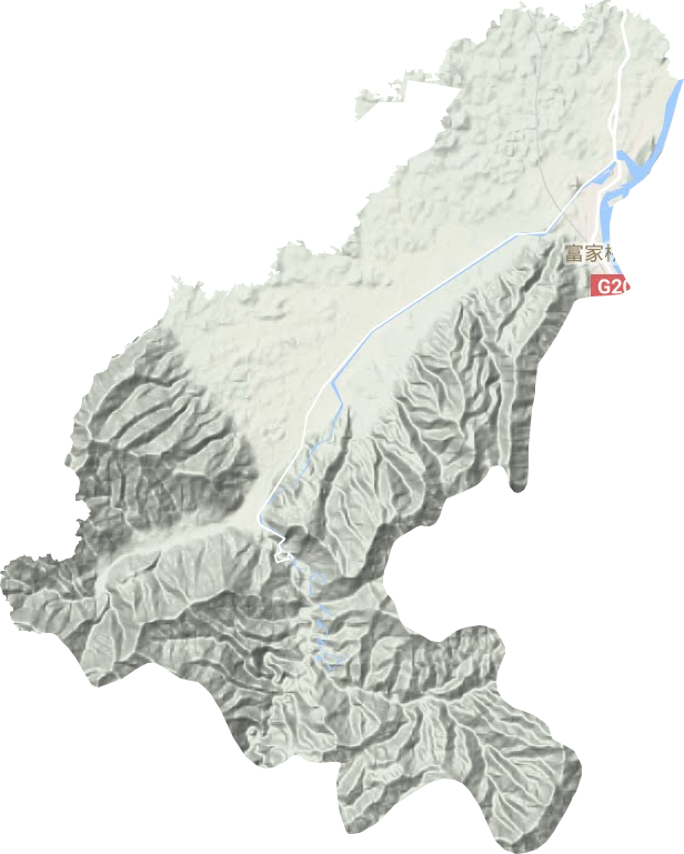 富家橋鎮(zhèn)地形圖