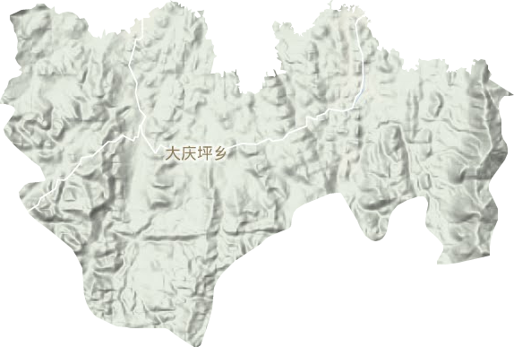大慶坪鄉地形圖
