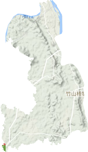 竹山橋鎮地形圖
