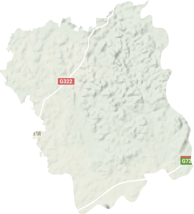 伊塘鎮(zhèn)地形圖