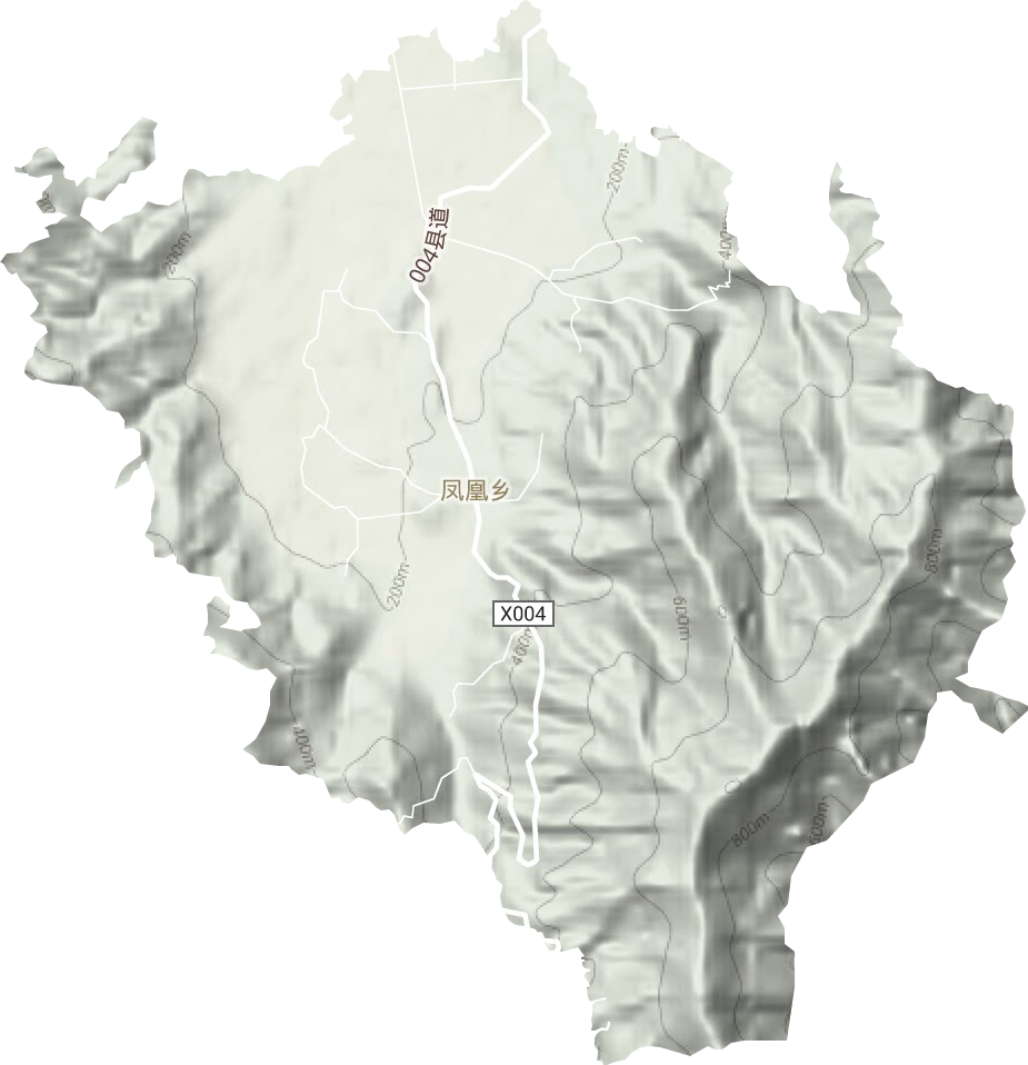 鳳凰鄉地形圖