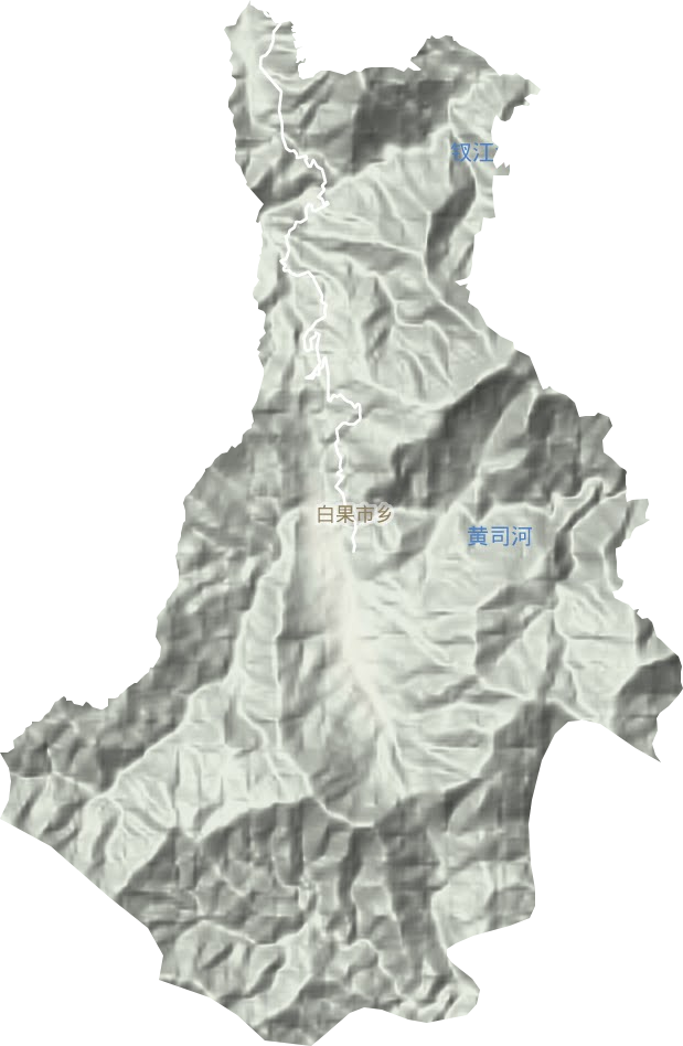 白果市鄉地形圖