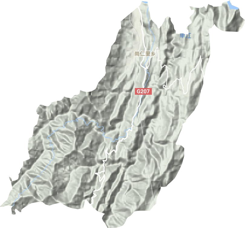 尚仁里鄉(xiāng)地形圖