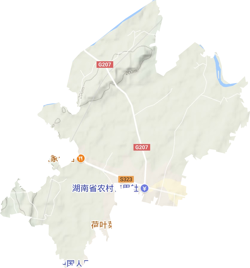富塘街道地形圖