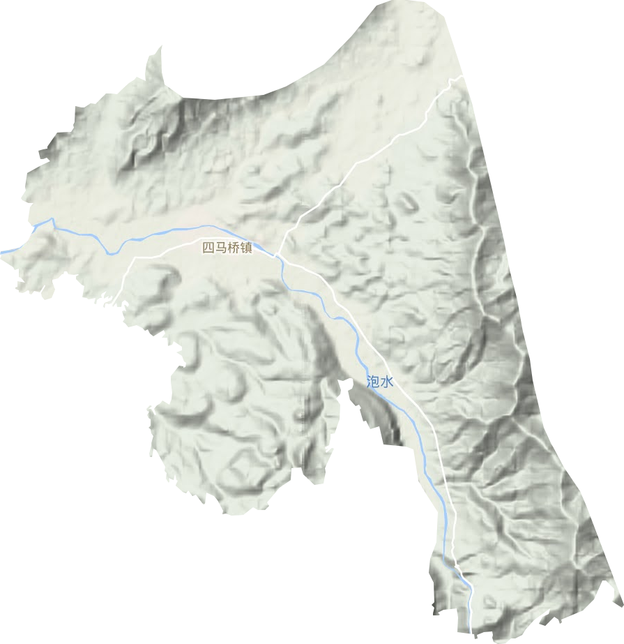四馬橋鎮地形圖
