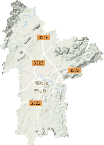 舜陵鎮地形圖