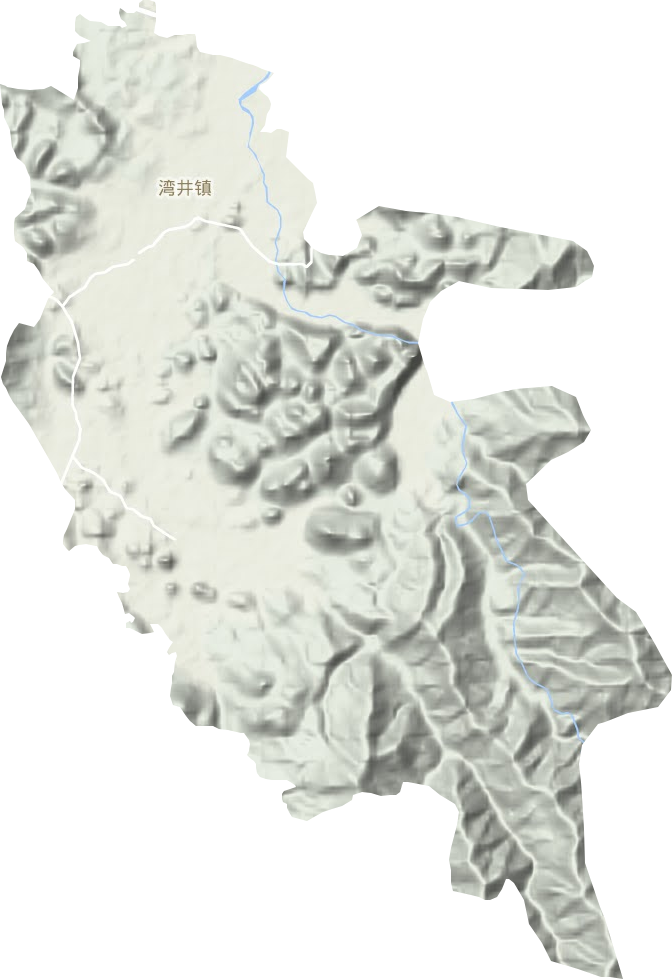 灣井鎮地形圖
