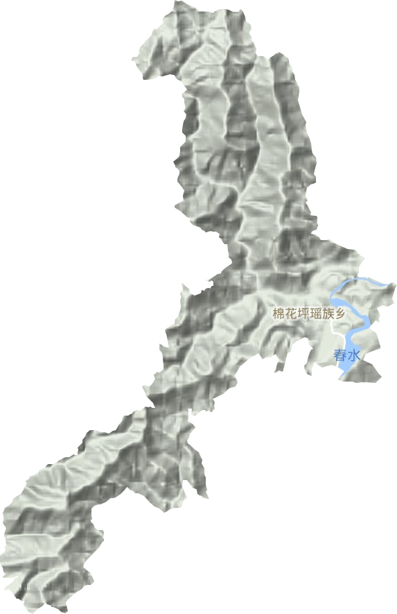 棉花坪瑤族鄉(xiāng)地形圖