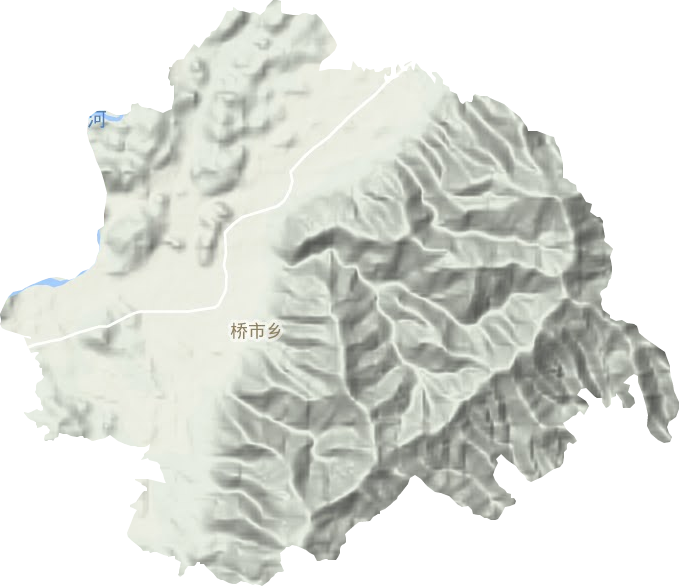 橋市鄉(xiāng)地形圖