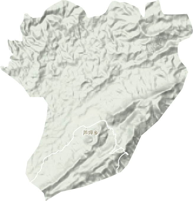 蘆坪鄉地形圖