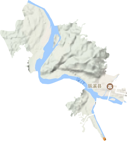 辰陽鎮(zhèn)地形圖