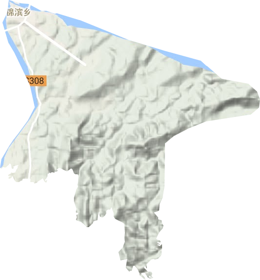 錦濱鄉地形圖