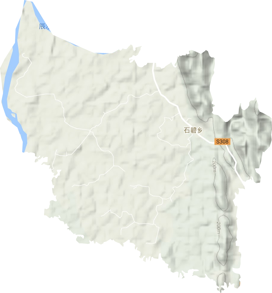 石碧鄉地形圖
