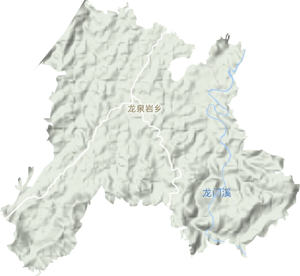 龍泉巖鄉地形圖