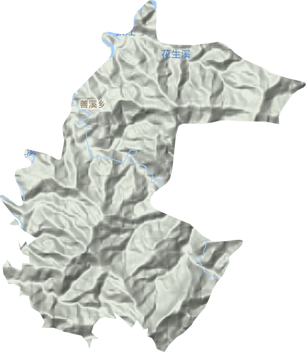 善溪鄉地形圖