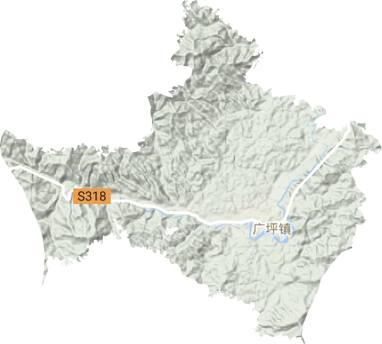 廣坪鎮(zhèn)地形圖