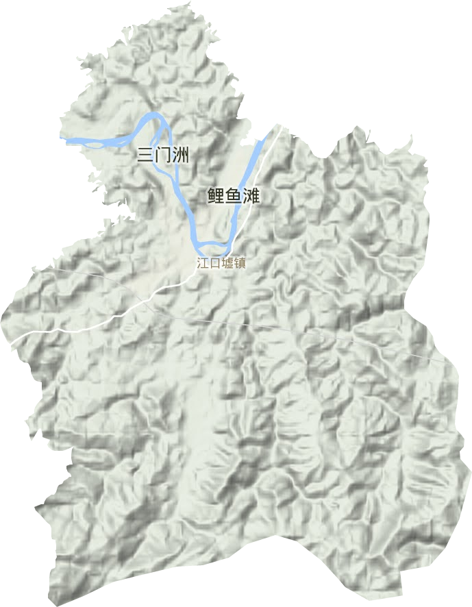 江口墟鎮地形圖