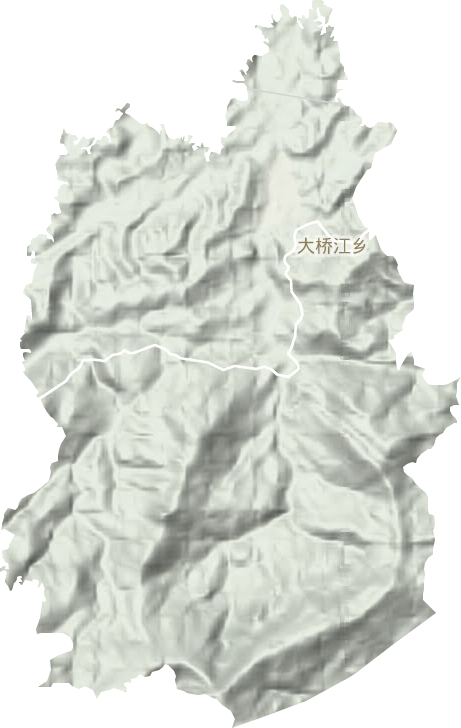 大橋江鄉(xiāng)地形圖