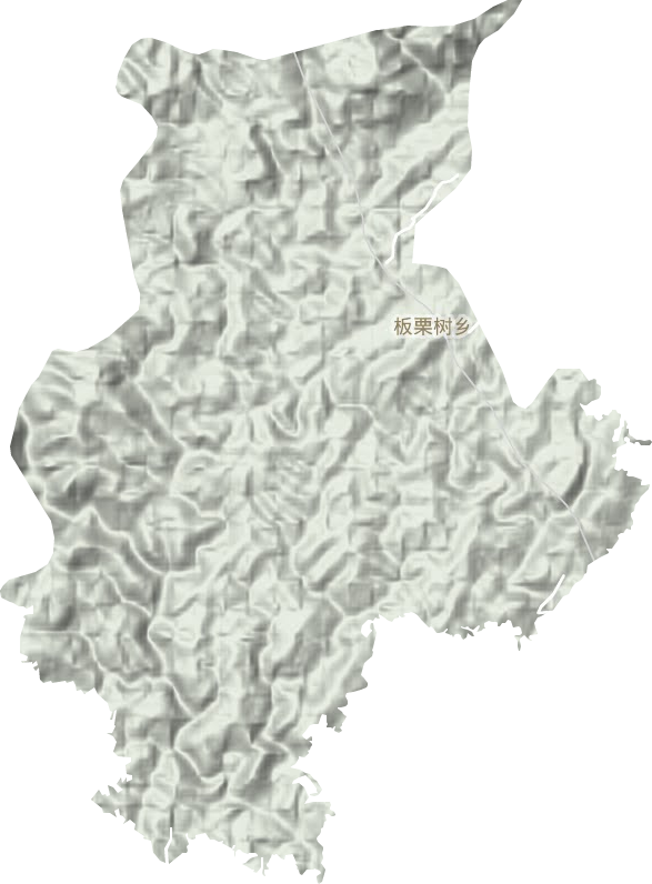 板栗樹鄉地形圖