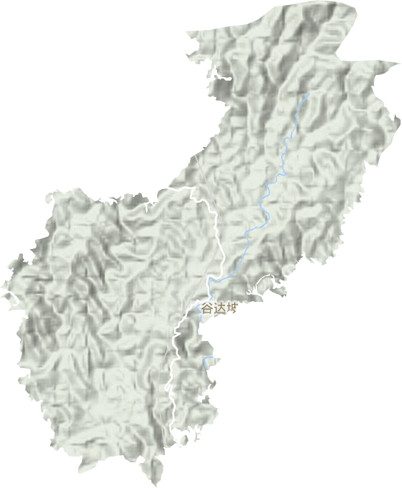 谷達坡鄉地形圖