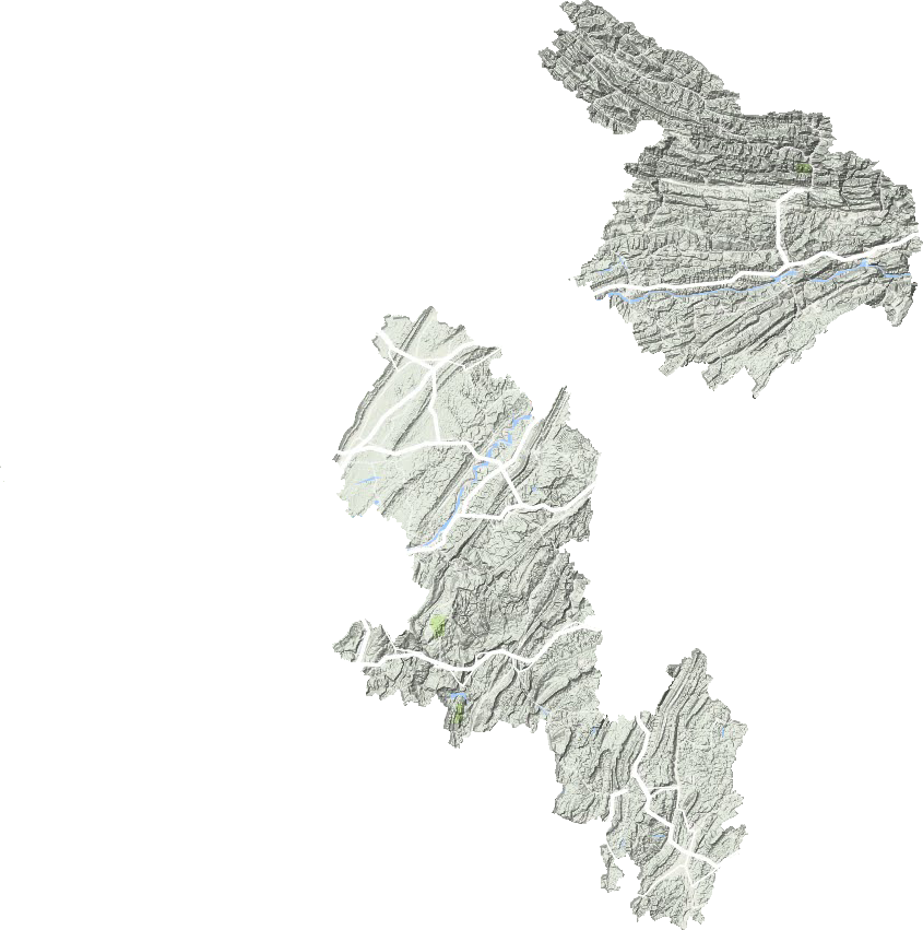 重慶郊縣地形圖