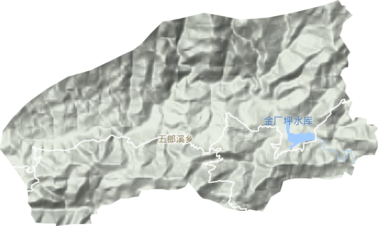 五郎溪鄉(xiāng)地形圖