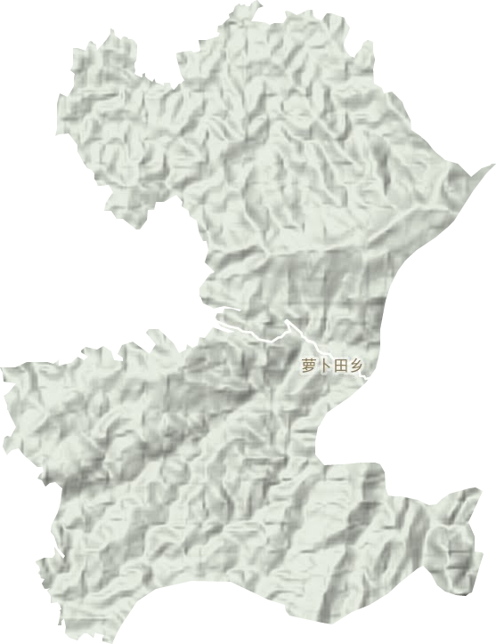 羅卜田鄉(xiāng)地形圖