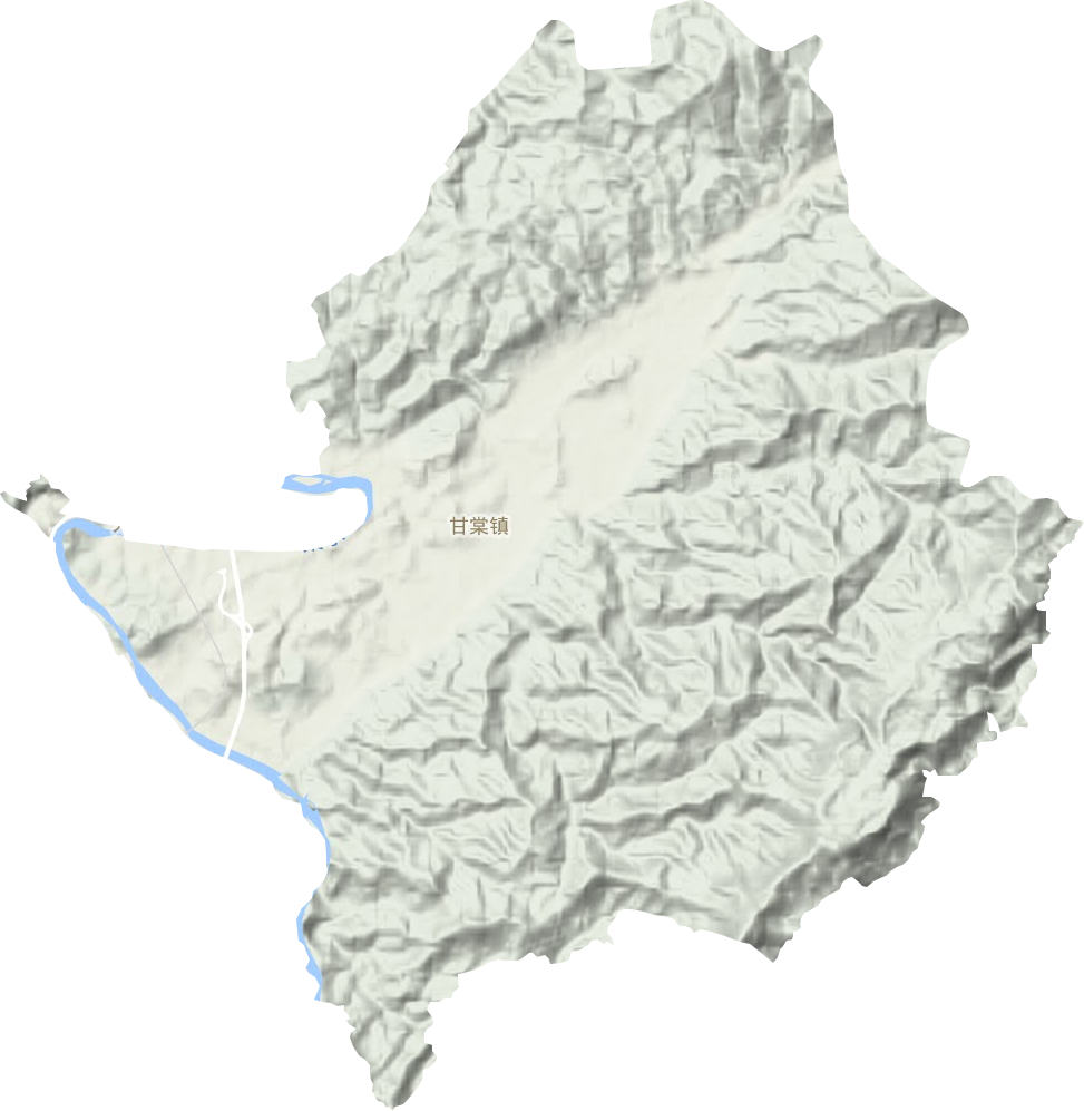 甘棠鎮地形圖