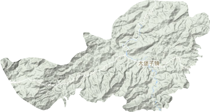 大堡子鎮(zhèn)地形圖