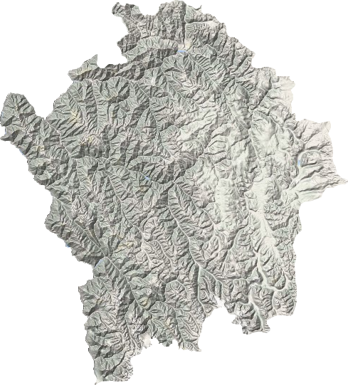 白玉縣地形圖