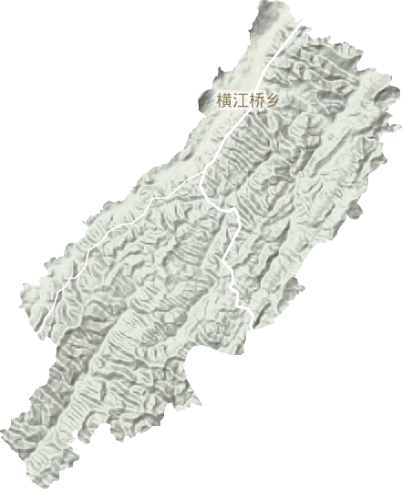 橫江橋鄉(xiāng)地形圖