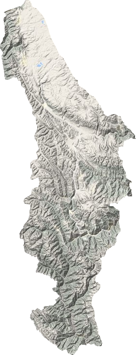 稻城縣地形圖