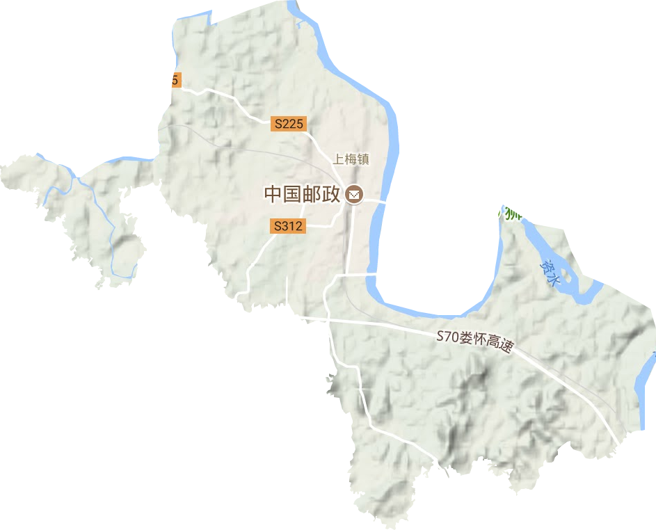 上梅鎮地形圖